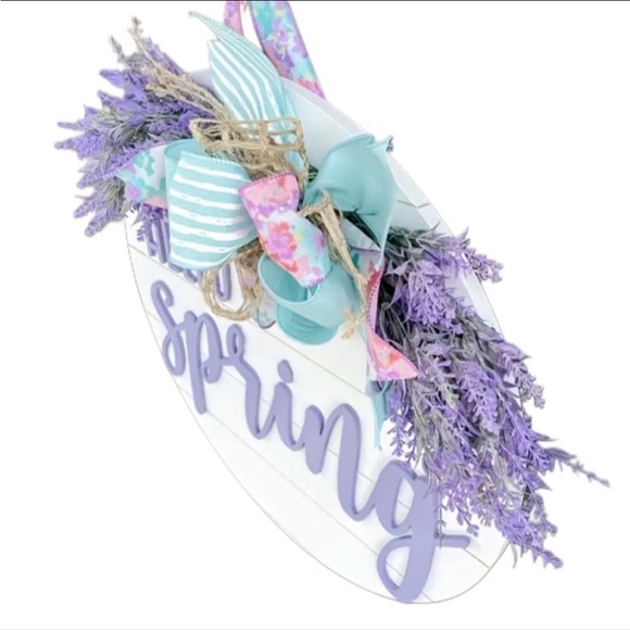 Hello Spring Welcome Door Sign - Picture 2 of 3